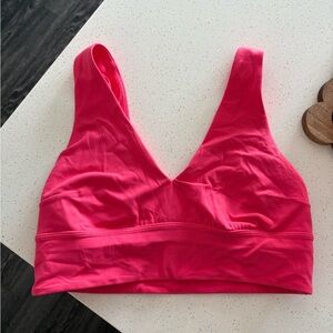 Pink Lululemon align vneck bra